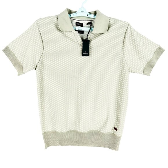 NEW/Stain Buffalo David Bitton Men's Short Sleeve Williams Green Knit Polo Small - Picture 1 of 11